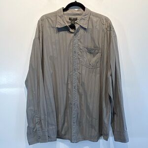 Method Men's Shirt Size XXL Long Sleeve Embroidered Button Up Cotton Color Green